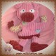 BABYNAT BABY NAT DOUDOU COCHON MARIONNETTE ROSE SOS