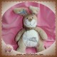 NOUKIE'S DOUDOU LAPIN OSCAR BINZ BEIGE BLEU MARRON 22 cm SOS