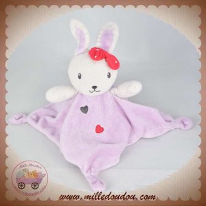 NICOTOY SOS DOUDOU LAPIN PLAT VIOLET COEUR