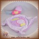 NICOTOY DOUDOU OISEAU PLAT MOUCHOIR VIOLET SOS