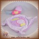 NICOTOY DOUDOU OISEAU PLAT MOUCHOIR VIOLET SOS