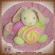 KALOO SOS DOUDOU LAPIN CANDIES ROSE ORANGE VERT BONBON