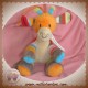 HAPPY HORSE DOUDOU GIRAFE MUSICAL ORANGE LAINE SOS