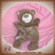 PLAYKIDS CMI SOS DOUDOU OURS MARIONNETTE MARRON CHOCOLAT FLEURS