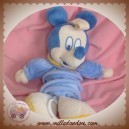 DISNEY NICOTOY DOUDOU MICKEY SOURIS BLEU PASTEL MUSICAL SOS