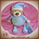 GIPSY DOUDOU OURS BLEU MUSICAL FEUILLES ROND SOS