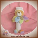 DOUDOU ET COMPAGNIE SOS OURS BLANC BATON NUAGE HOCHET SOS