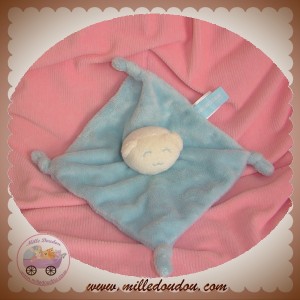 ORCHESTRA SOS DOUDOU OURS BLANC PLAT BLEU NOEUD