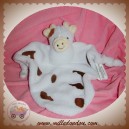 BABOU SOS DOUDOU VACHE PLATE TACHETE BLANCHE MARRON