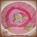 SOS DOUDOU OURS PLAT OVAL ROSE ABEILLE FLEURS