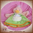 NOUNOURS DOUDOU CANARD MARIONNETTE VERT MOUCHOIR SOS