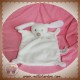 GRAIN DE BLE SOS DOUDOU LAPIN PLAT BLANC