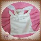 GRAIN DE BLE SOS DOUDOU LAPIN PLAT BLANC