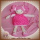 COROLLE SOS DOUDOU POUPEE TISSU ROBE ROSE A POIS