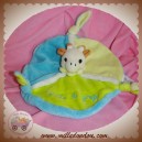 VULLI DOUDOU GIRAFE SOPHIE PLATE RONDE VERTE BLEU NOEUD SOS