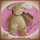 TCF SOS DOUDOU LAPIN BEIGE ECHARPE RAYE