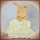 BABYNAT BABY NAT SOS DOUDOU LAPIN VELOURS BEIGE CLAIR PRALINE MOUCHOIR