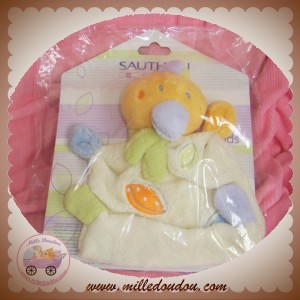 SAUTHON SOS DOUDOU CANARD ORANGE PLAT ECRU COLORS 