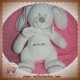 NICOTOY SOS DOUDOU LAPIN BLANC GRIS NOEUD ROYAN