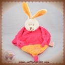 LES MATERNELLES SOS DOUDOU LAPIN PLAT ROSE ORANGE ABEILLE SOS