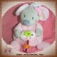 NICOTOY SOS DOUDOU SOURIS GRISE BOULE ROSE OISEAU MUSICAL