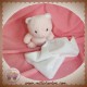 KIMBALOO DOUDOU OURS ROSE MOUCHOIR BLANC SOS