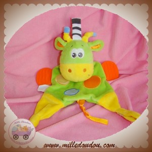 PLAYGRO SOS DOUDOU GIRAFE PLAT VERT JAUNE HOCHET