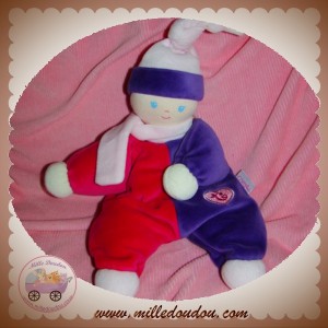 COROLLE SOS DOUDOU POUPEE ROSE VIOLET HOCHET