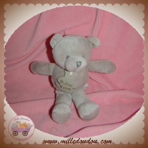 HISTOIRE D'OURS DOUDOU OURS GRIS TAUPE SOS