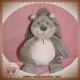 NOUKIE'S DOUDOU ECUREUIL LEONTINE TIDOU ROSE TAUPE 22 CM SOS