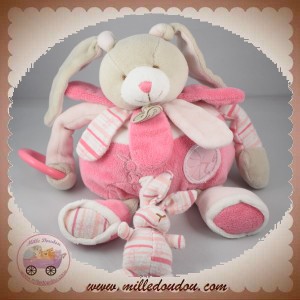 DOUDOU ET COMPAGNIE SOS LAPIN CELESTINE ROSE EVEIL HOCHET