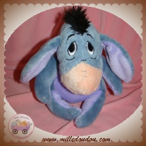 DISNEY DOUDOU PELUCHE BOURRIQUET BLEU VIOLET 26 CM SOS