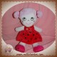 INFLUX DOUDOU POUPEE ROSE ROBE ROUGE CORA SOS