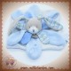 DOUDOU ET COMPAGNIE LAPIN CELESTIN PLAT BLANC BLEU SOS