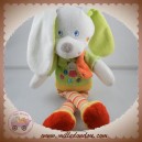 MOTS D'ENFANTS DOUDOU CHIEN LAPIN BLANC CORPS VERT JAUNE JAMBES SOS