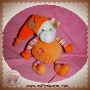 GIPSY DOUDOU VACHE ECRU MUSICAL ORANGE SOS