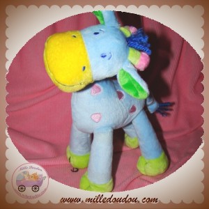 NICOTOY SOS DOUDOU GIRAFE BLEU VERTE