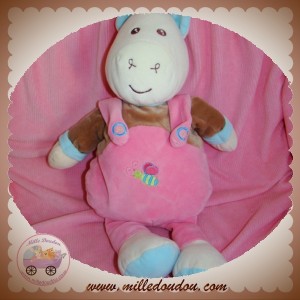 AJENA DOUDOU ANE CHEVAL SALOPETTE ROSE PAPILLON SOS