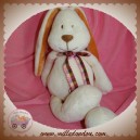 MAXITA DOUDOU LAPIN BLANC ECRU SPIRALE SOS