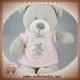 VETIR SOS DOUDOU OURS GRIS HABIT ROSE ETOILES