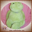 HISTOIRE D'OURS DOUDOU GRENOUILLE VERTE EPONGE FRIMOUSSE 45 CM SOS