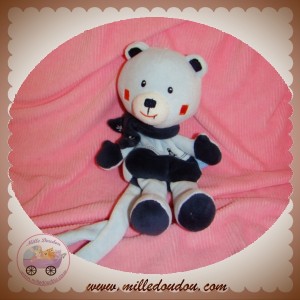 SUCRE D'ORGE DOUDOU OURS DOUMOU BLEU FLOCON ATTACHE TETINE SOS