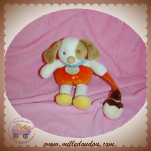 DOUDOU ET COMPAGNIE SOS CHIEN ECRU ORANGE GLAND HOCHET