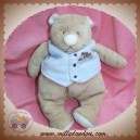 NOUKIE'S SOS DOUDOU OURS NOUKY BINZ BEIGE BLEU 24 CM