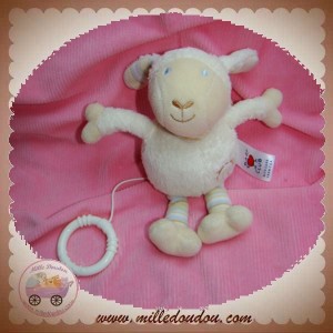 BABY CLUB SOS DOUDOU MOUTON ECRU BLANC SOLEIL MUSICAL