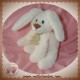 HISTOIRE D'OURS DOUDOU LAPIN BLANC POIL 18 cm SOS