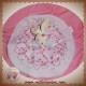 KALOO SOS DOUDOU LAPIN LILIROSE PLAT ROND ROSE FLEUR SOS