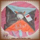 NATTOU SOS DOUDOU ABEILLE PAPILLON PLAT GRIS BLEU SAUMON BUBBLES SOS
