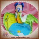 DISNEY NICOTOY SOS DOUDOU MICKEY SOURIS MOUCHOIR VERT ORANGE