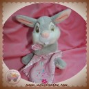 DISNEY SOS DOUDOU LAPIN PAN PAN GRIS MOUCHOIR ROSE THUMPER